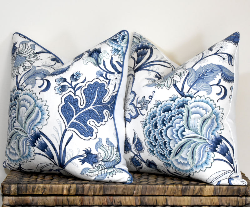 Ocean Breeze Floral Cushion